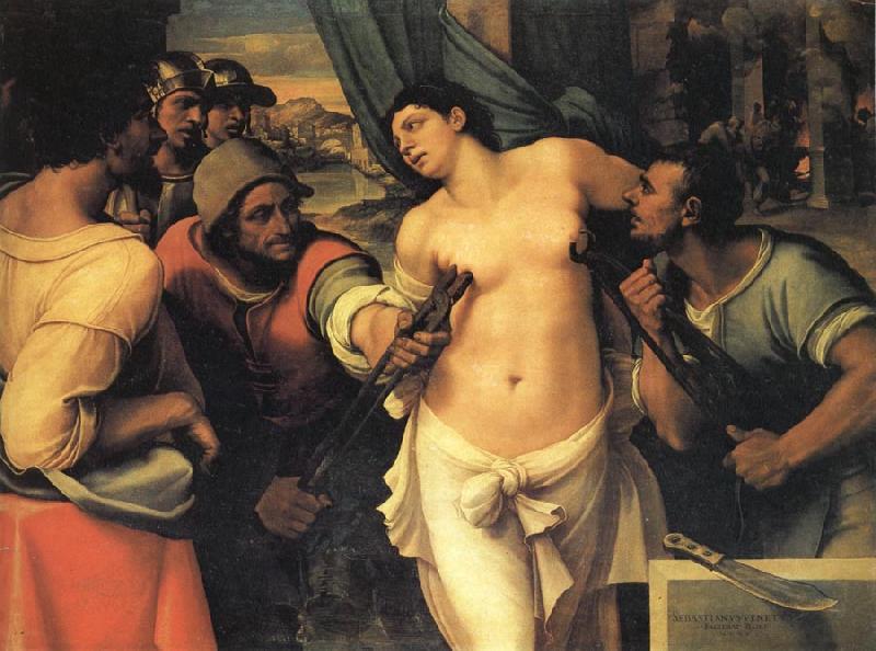 Sebastiano del Piombo The Martyrdom of St.Agatha Sweden oil painting art